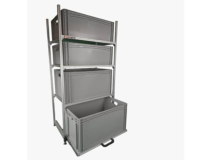 VOBI Wohnmobil Regal System Tower 3, 687x407 mm, 1 Auszug und 3 Rahmen