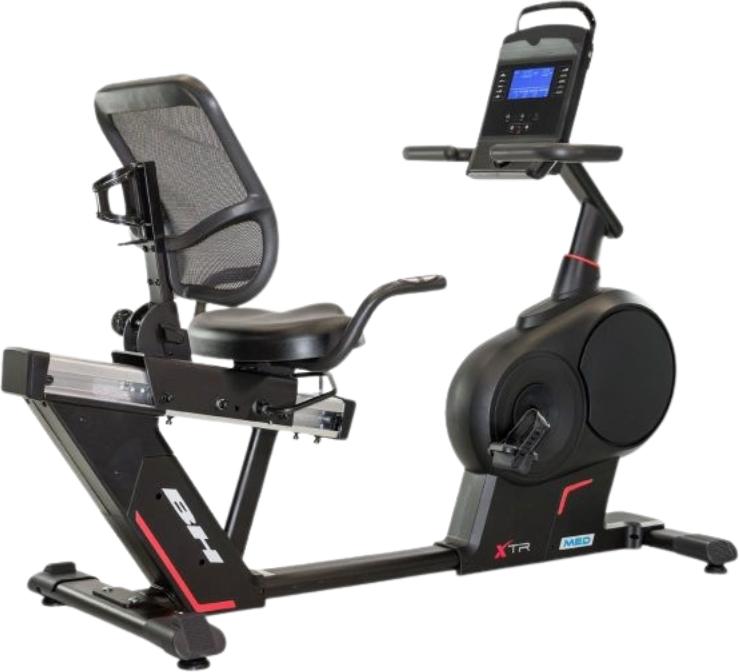 Bicicleta estática reclinada XTR MED H655H: Conforto e controlo para quem treinam com propósito
