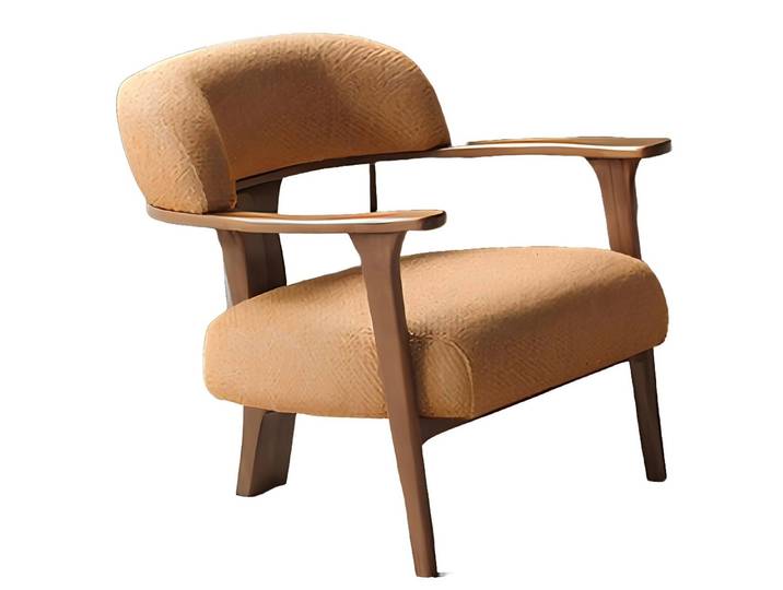Xlmoebel Sessel Luxuriöser Lounge-Sessel aus edlem Textil mit bequemer Polsterung (Sessel), Hergestellt in Europa
