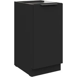 Küchen Unterschrank 40 cm SIENA Schwarz Küche Küchenzeile Küchenblock