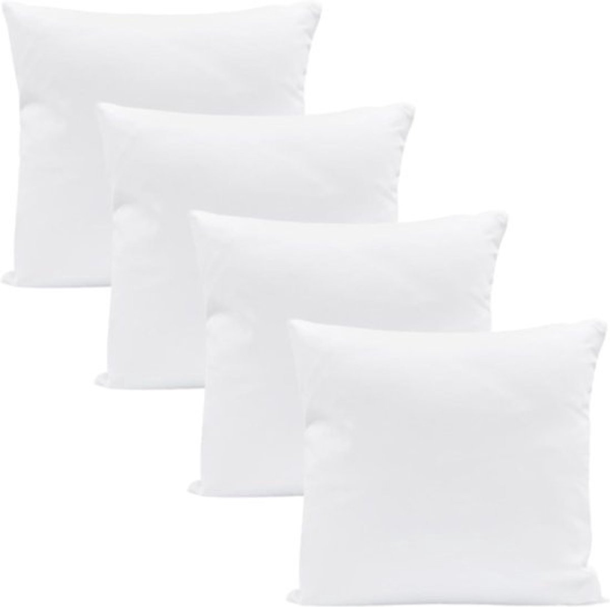 Set van 4 ademende hoofdkussens voor slaap en decoratie, 45 x 45 cm