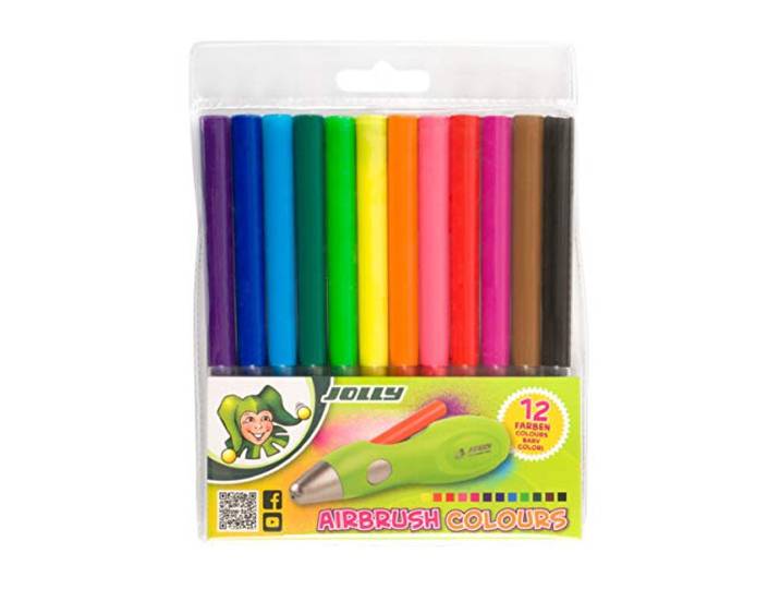 JOLLY Brevillier 12 felle kleuren voor het bijvullen van de JOLLY Airbrush Pen