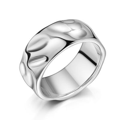 Fingerring ZEEME "Edelstahl hochglanzpoliert" Gr. 58, silber (weiß), Fingerringe, Damen, 058 (18,5), Edelstahl, Fingerring
