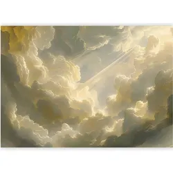 Artgeist, Tapete, Fototapete - Enchanting Play of Colors Against a Backdrop of Clouds (200 x 140 cm)