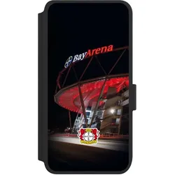 Nivocase Klapphülle für Samsung Galaxy S25 Handyhülle aus Kunst Leder NIVOflip schwarz Bayer 04 Leverkusen (Samsung Galaxy S25), Smartphone Hülle, Schwarz