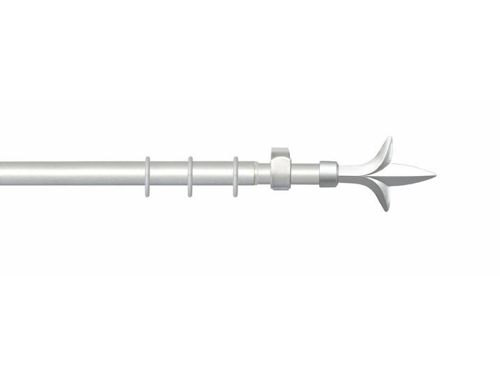 Gardinenstange LIEDECO Sparta Gr. 1, silber (mattsilberfarben), Ø:20mm, Metall, Gardinenstangen, Gardinenstange