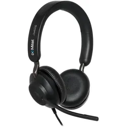 Mitel Headset H10 Stereo - USB-A (Kabelgebunden, USB-A), Office Headset, Schwarz