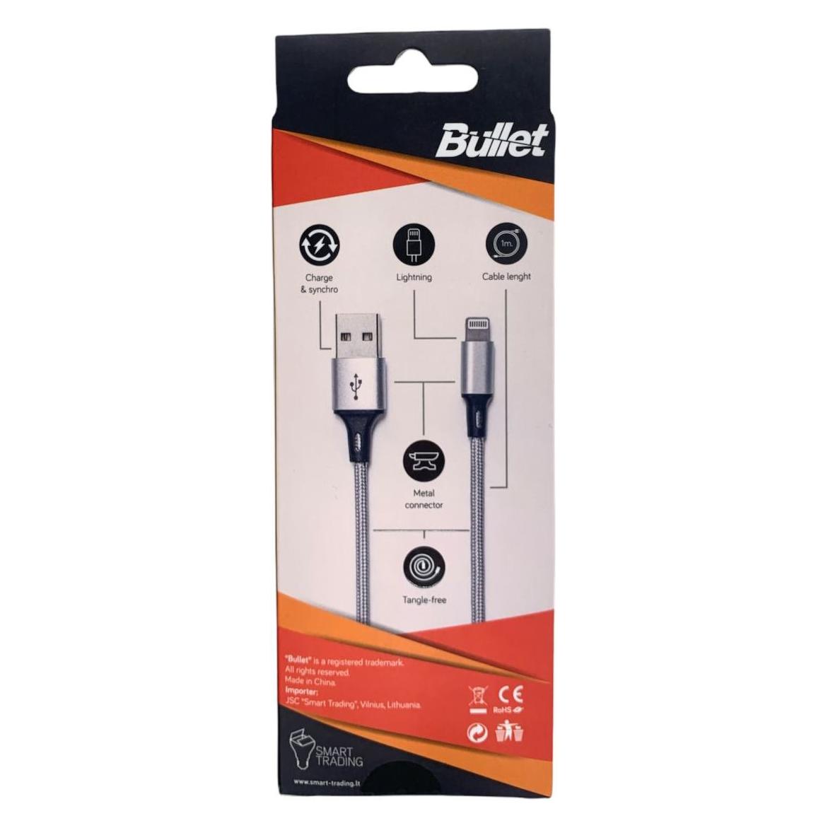 Bullet Eight pin - USB 1m, 2.4A (1 m) (BUL 0941)