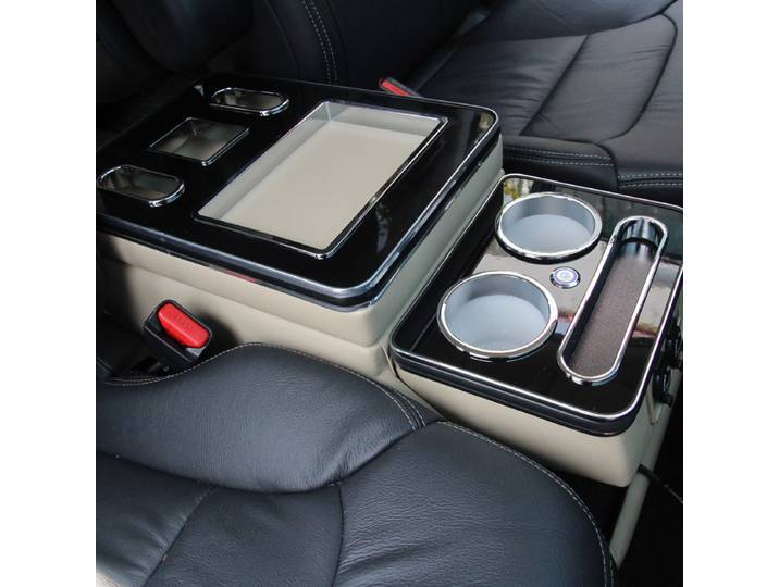Accoudoir central pour VW Caravelle, Multivan, T5, T6, T7, 2000-2023, Nucleo Front Railing Box Set, General Business, PRBusiness Car