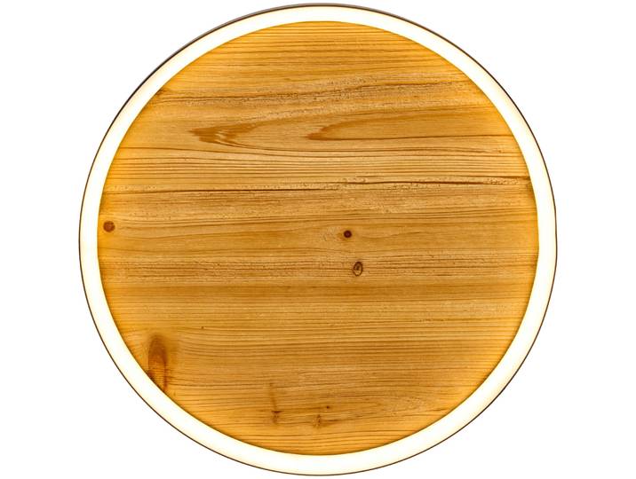 Deckenlampe Melas schwarz/ holzfarbig Ø 42.5cm 40W LED - LED- LED Energiesparlampe