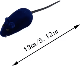 Inspire Curations SqueakMouse Interactive Rubber Cat Toy blue 5pcs