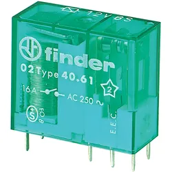 FIN 40.52.6 24V - Bistabiles Steckrelais, 24V, 2 Wechsler, 8A