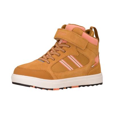 Winterstiefel TROLLKIDS "KIDS GRIMSTAD MID CUT", Damen, Gr. 32, caramel, Leder, Synthetik, Schuhe Winterstiefel, wasserdicht