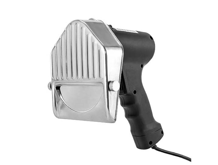banborba Dönermesser, 120W Elektrisches Schawarma-Messer, Kommerzieller Türkischer Kebab-Schneider enthält 1-Klingendurchmesser 12cm, Schnittstärke von 0-10mm, Edelstahl
