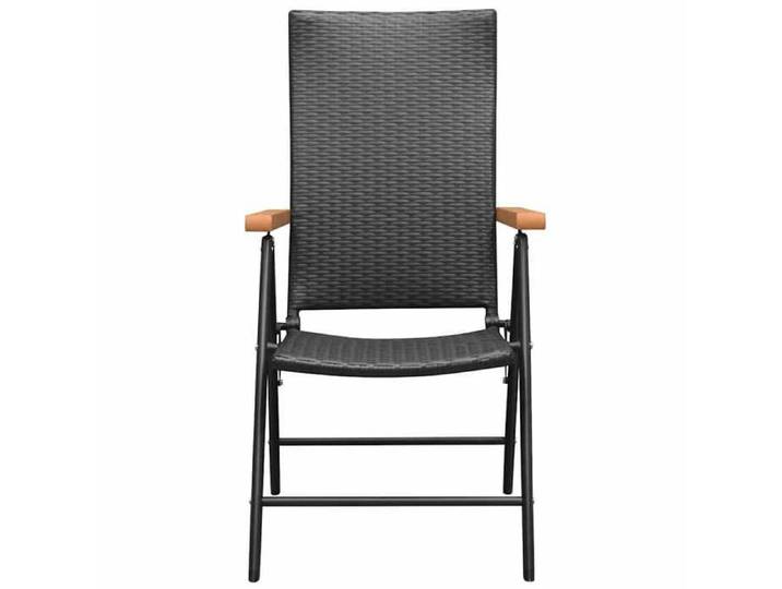 Noir Siège de jardin - Chaises empilables de jardin - (2 pcs) - Résine tressée Noir C2360