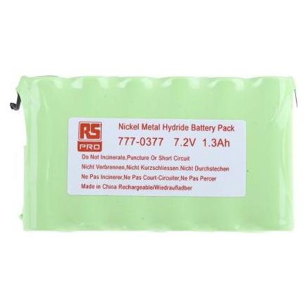 RS PRO NiMH AA x 6 1300mAh 7.2V Pack (AA, 1300 mAh) (7770377)