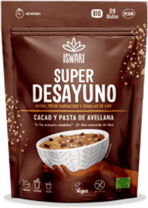 Iswari Super Café da Manhã Cacau e Pasta de Avelãs 360g