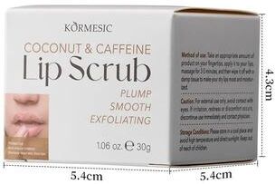 Uplift Essentials Brown Sugar Lip Smoothing Scrub 30g Gourmet Exfoliating & Moisturizing Treatment coconut