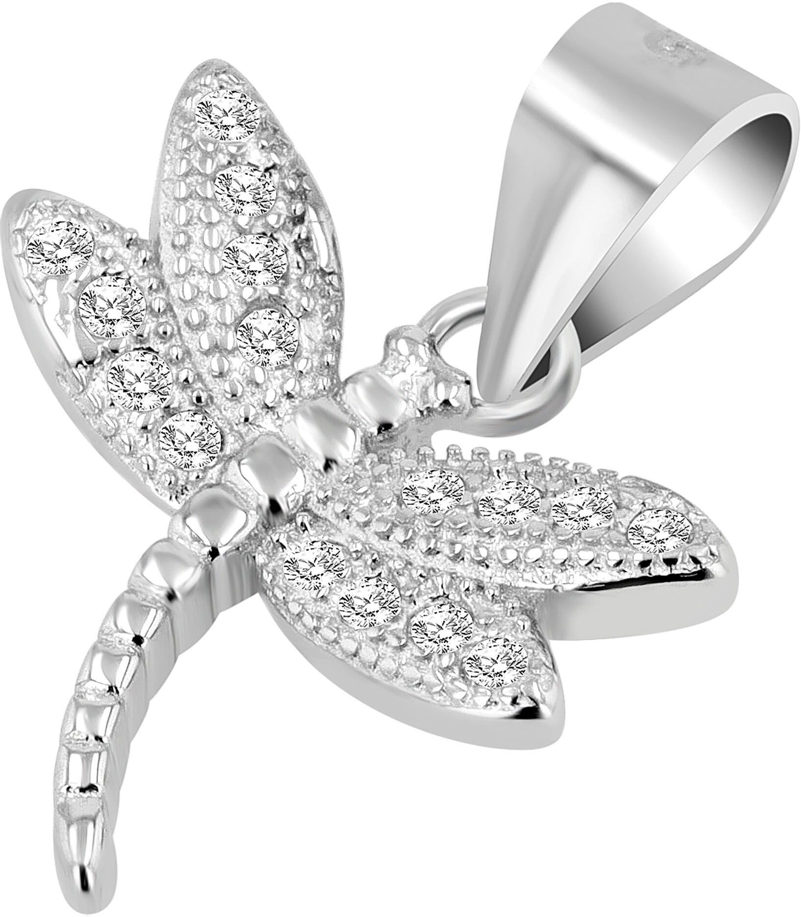 Kettenanhänger AKZENT "Philomena" aus 925 Sterlingsilber, rhodiniert, langlebig", silber (silberfarbig), Schmuckanhänger, Damen, Silber 925 (Sterlingsilber), Kettenanhänger