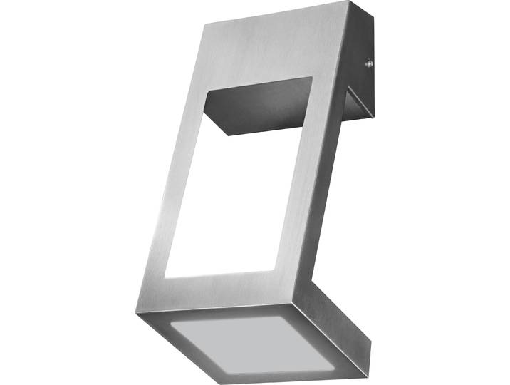LEDVANCE LED Wand- und Deckenleuchte, Design Leuchte in eckiger Optik für Außen, Warmweiß (3000K), Edelstahl, 7W, ENDURA STYLE EDGE WALL UPDOWN