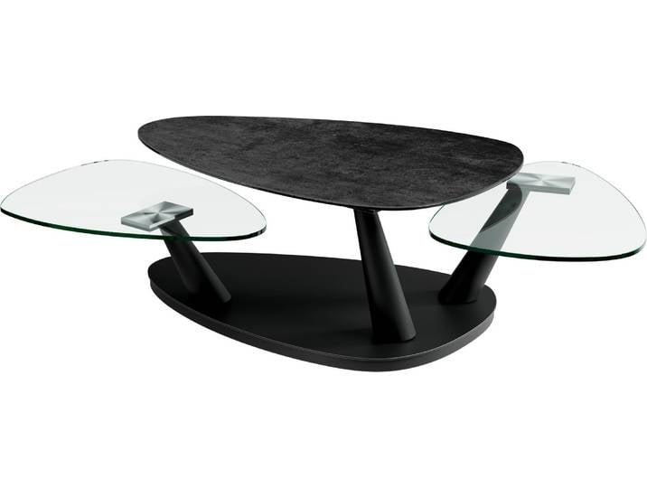 Dieter Knoll Couchtisch NIZZA, titan, Keramik
