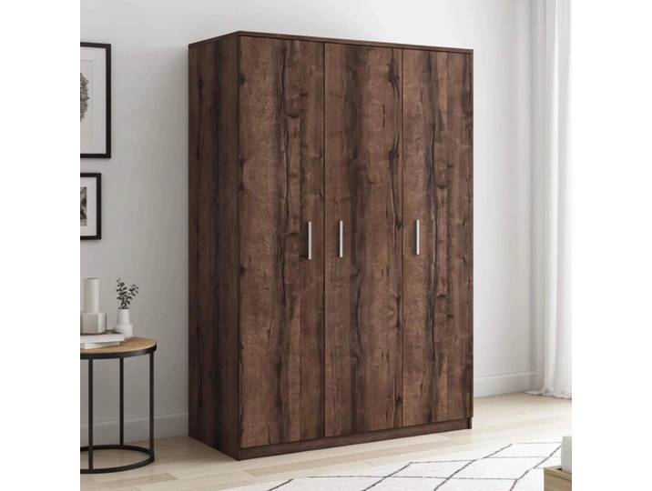 Kleiderschrank Zenit SZ3D, Drehtürenschrank, Drei-Türen Garderobenschrank für Schlafzimmer (Farbe: Monastery Eiche)