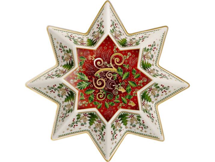Goebel - Palais Royal Schaal Stellar 25 Porselein - 25cm - Kerst