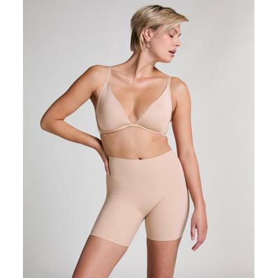 Slip HUNKEMÖLLER "Smooth Short", Damen, Gr. L, beige, 58% Polyamid, 42% Elasthan, Unterhosen Slip