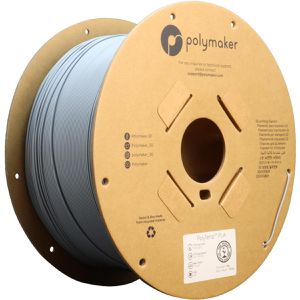 Polymaker Filament PolyTerra, PLA, grau, 1,75mm, biobasiert, geruchsarm, matt, 3kg Spule