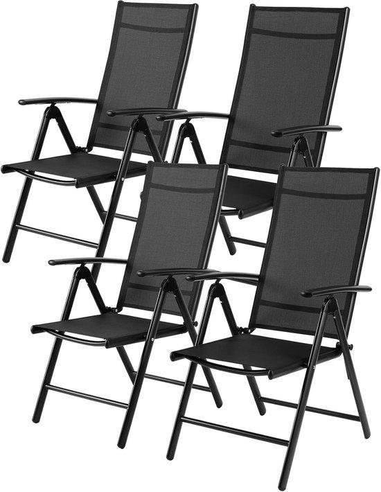 Gartenstuhl Hochlehner - Verstellbar und Klappbar, Wetterfestes Aluminium