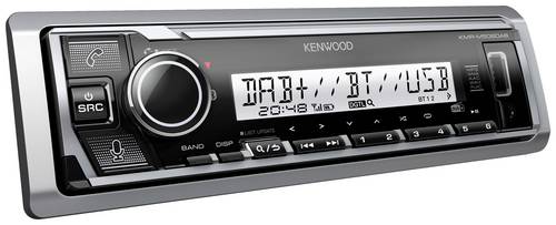 Kenwood KMR-M508DAB Autoradio Anschluss für Lenkradfernbedienung, Bluetooth-Freisprecheinrichtung, DAB+ Tuner, Spritzwassergeschützt