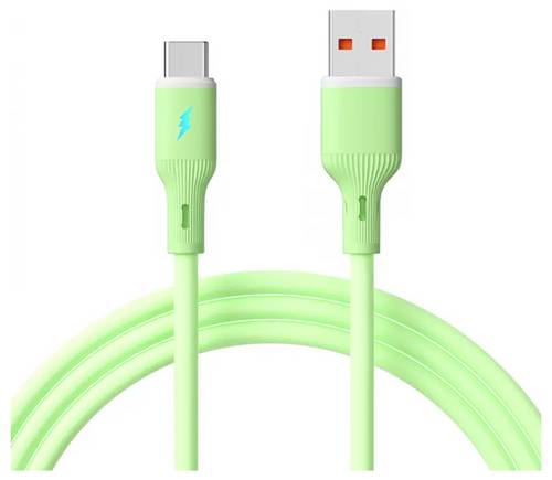 Akyga USB-Kabel USB-A Stecker, USB-C Stecker 1m Grün AK-USB-64