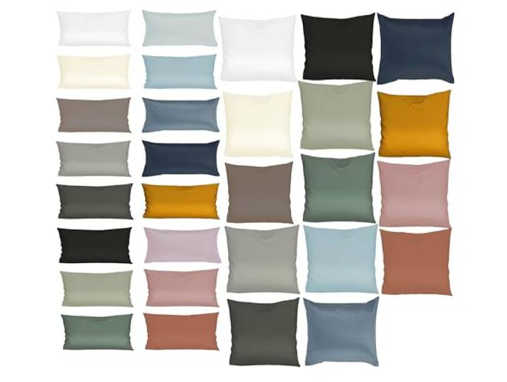 Heckett & Lane Elementi Kussensloop Katoen Satijn - white 80x80cm