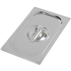 Bartscher GN-Behälter Zubehör Deckel für 1/4 GN silber, 26.5x2x16.2 cm