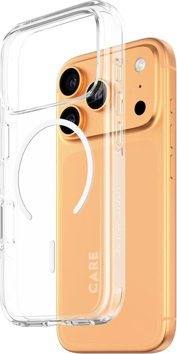 PanzerGlass CARE Hülle Apple iPhone 17 Pro Urban klar/weiß MagSafe
