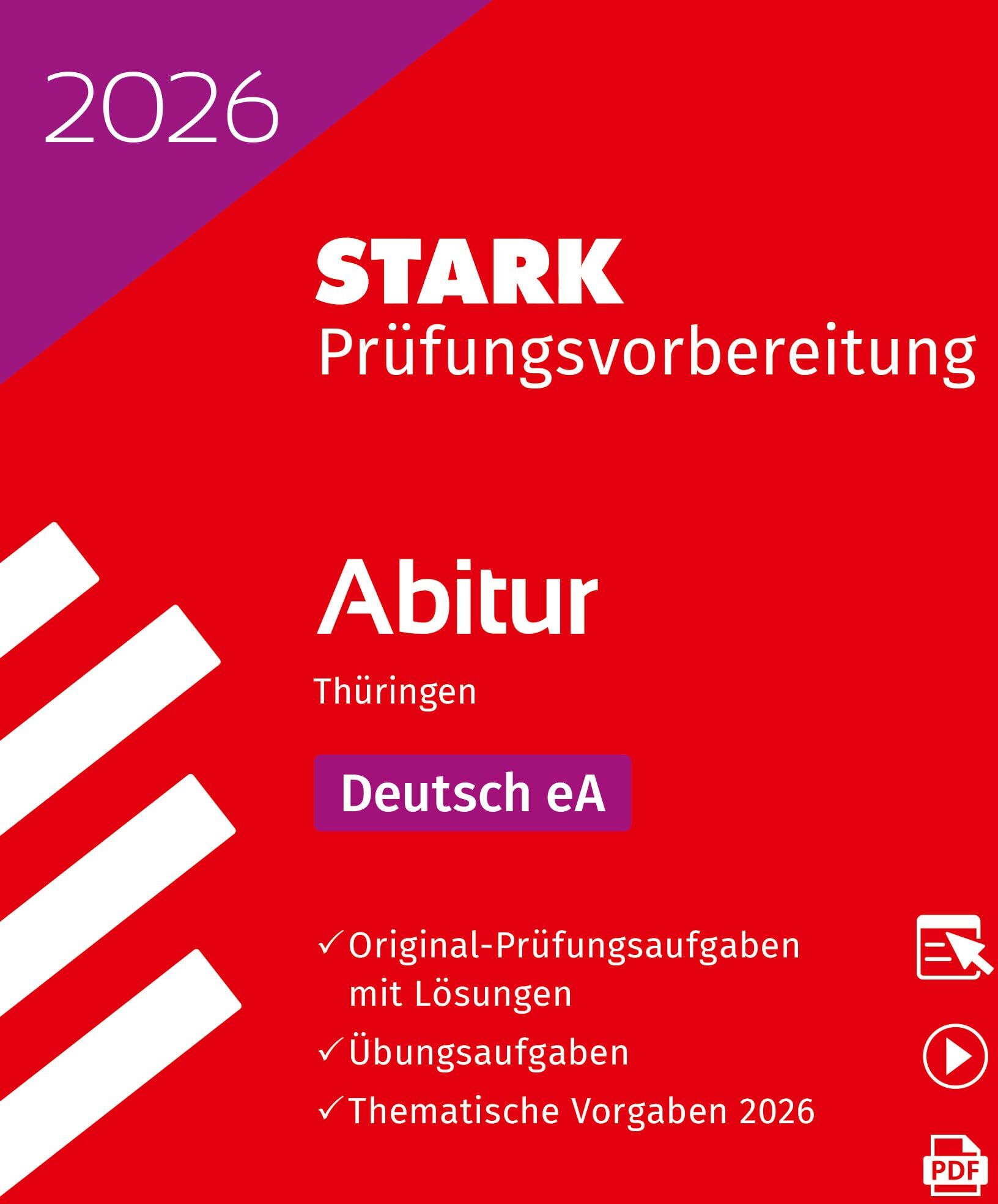 STARK Deutsch - Abitur 2026 Thüringen - Prüfungsvorbereitung (Abitur-Prüfungen) - Preis vom 12.10.2026 11:37:12 h