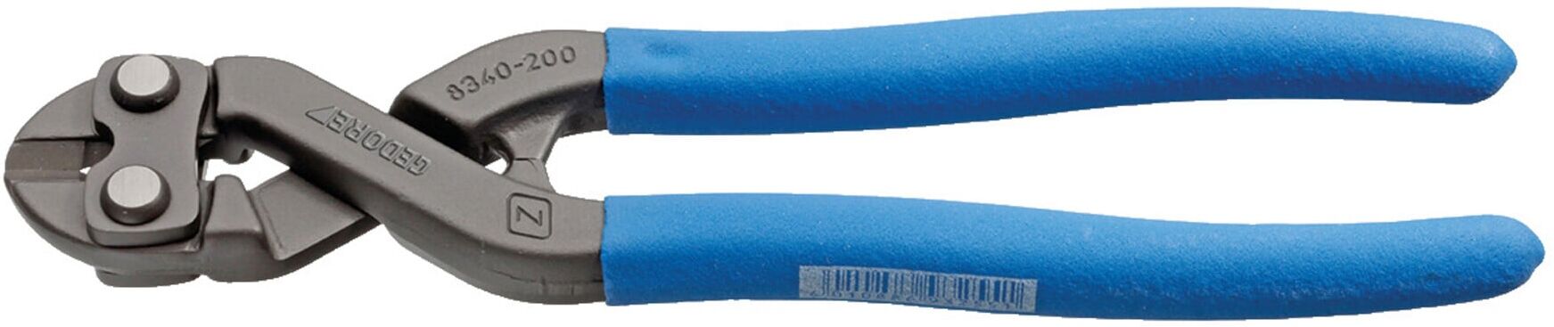 Gedore Einhand-Bolzenschneider, für harte Drähte bis 5,5 mm, geringer Kraftaufwand, Antirutsch-Griff, klein, 8340 Z-200 TL (2666316)