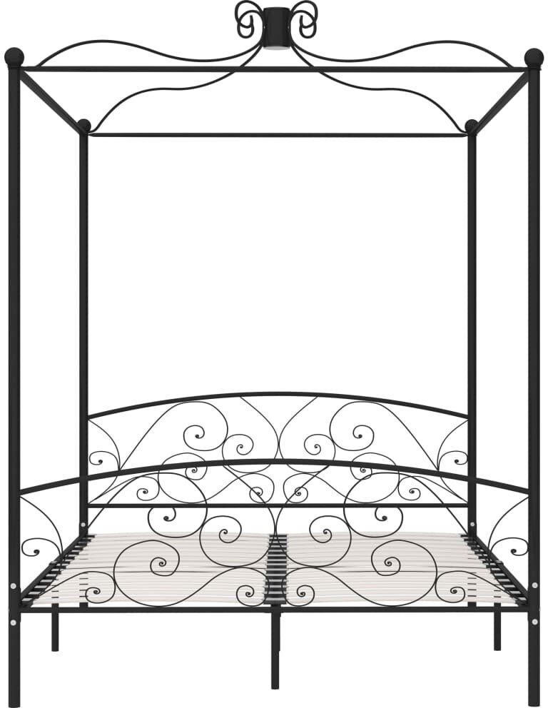 Marlow Home Co. Rocky Open-Frame Bed black 160 x 200 cm