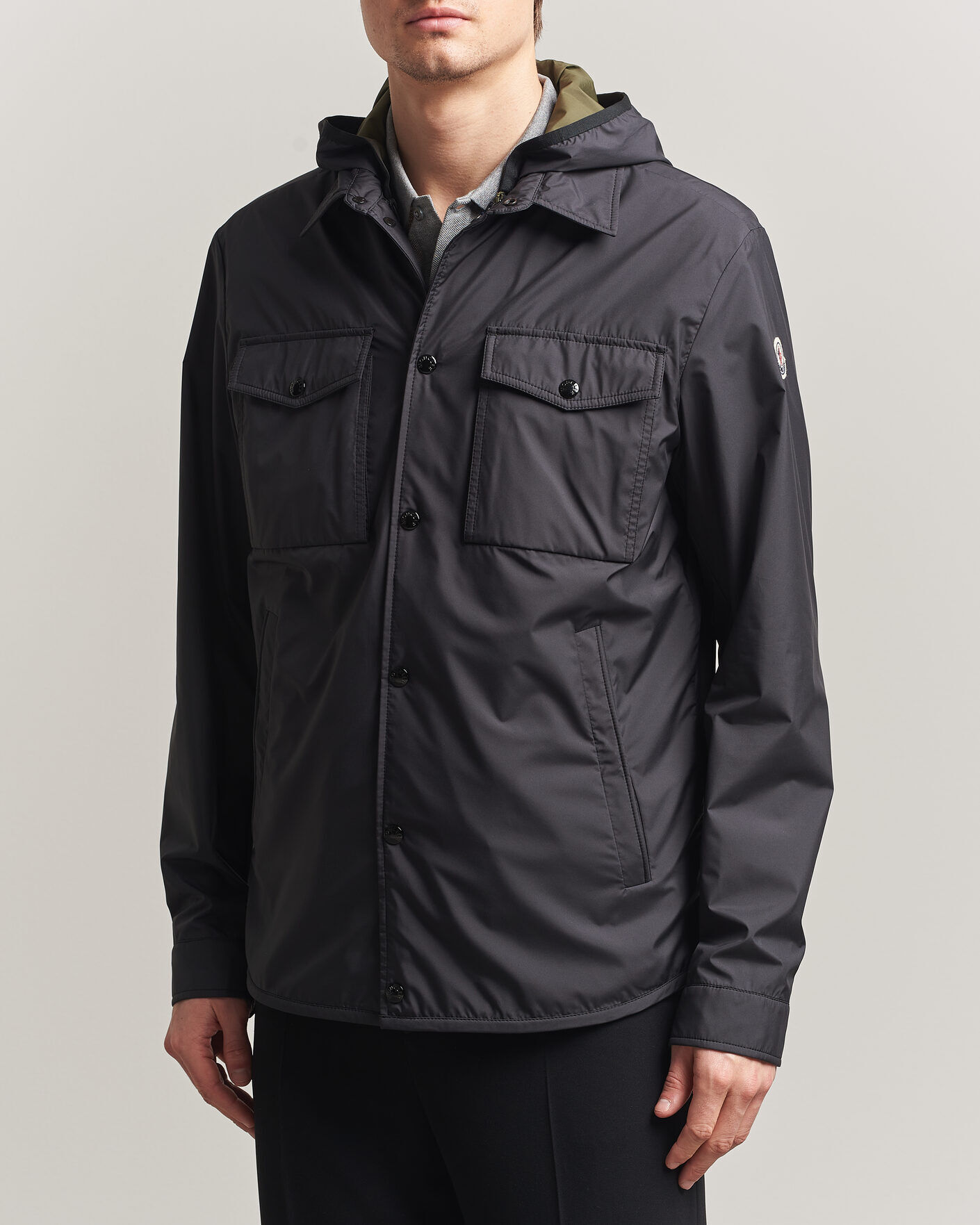 Moncler Chirano Shirt Jacket Black men L Sort