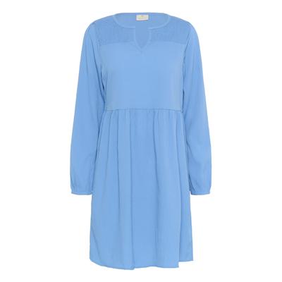 Midikleid KAFFE "Damen Kleid KAlinda", Damen, Gr. 38, N-Gr, blau (ebb and flow), Obermaterial: 100% Polyester PES., Kleider Midikleid