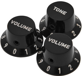 Harley Benton Parts ST Poti Knob Set Ebony