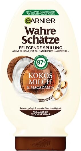 GARNIER Wahre-Schaetze Kokosmilch-MacadamiaPflegende Spülung 200 ml (14,45 € / 1 l)