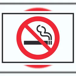 HB-Druck Rauchen verboten Symbol Schild A4 (210x297mm)