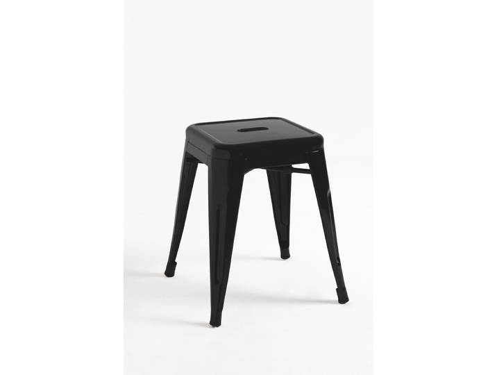 4er Set Torix Kleine Hocker 45 cm - Schwarz mat