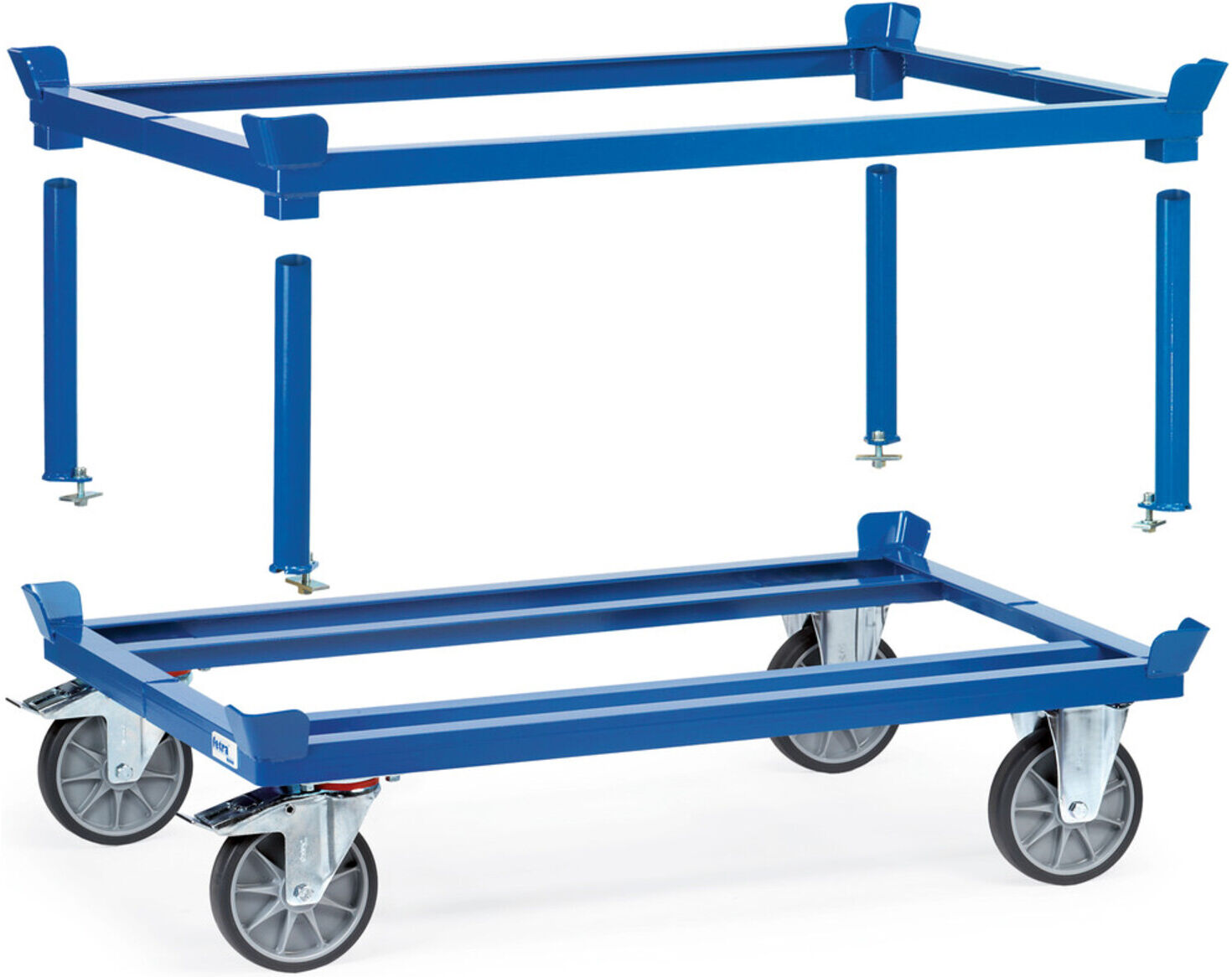 fetra Paletten-Fahrgestell 22800 - Ladefläche 1010x810mm TPE-Reifen)