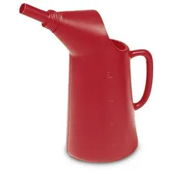 Abfüllkanne aus Polyethylen (PE), 2 Liter Volumen, rot