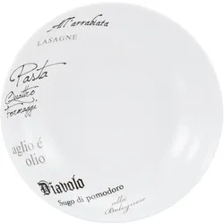 6x CreaTable Pastateller Gustoso, Teller, Weiss