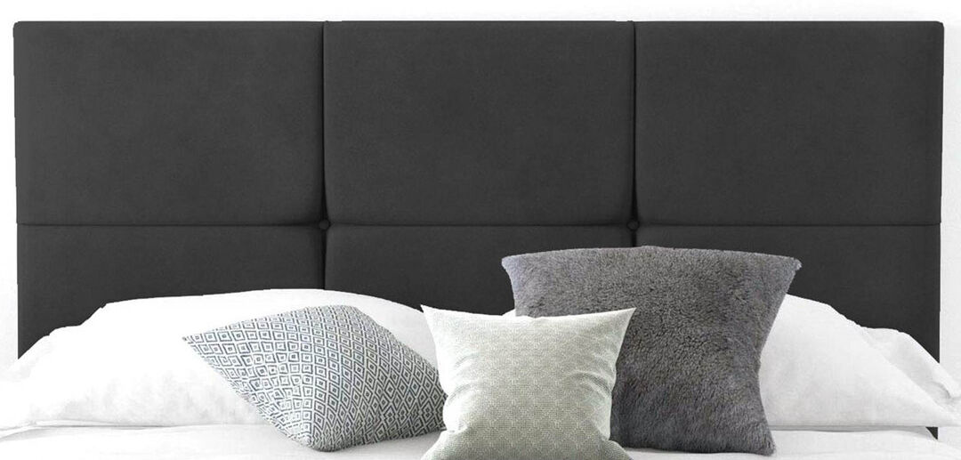Fairmont Park Schaefer Upholstered Velvet Headboard Black Single (3')