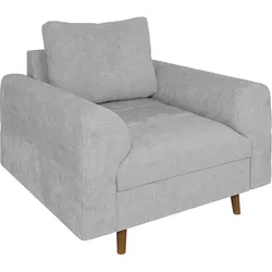 SESSEL Sigurd Hellgrau Chenille