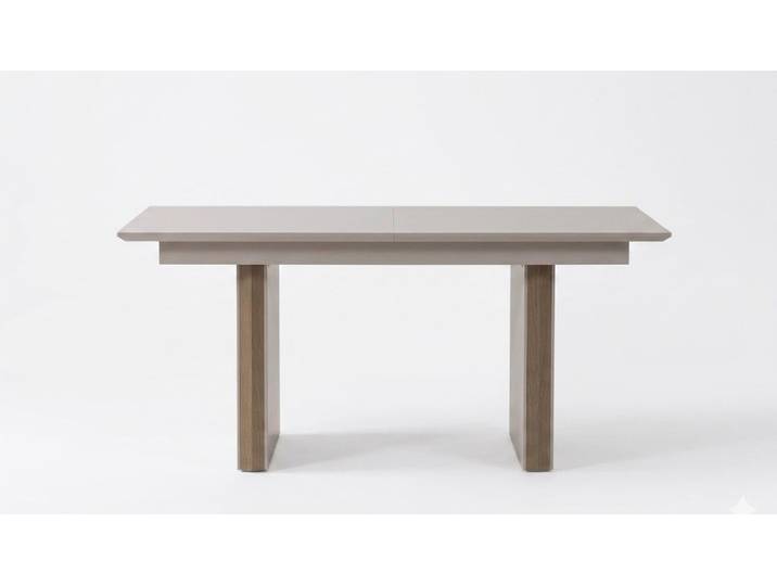 JVmoebel Esstisch Moderner Esstisch Beige MDF Holzbeine Einfarbig Esszimmer Design Möbel (1-St., 1-tlg)